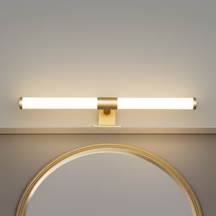 Iluminación LED para espejo de baño 2 en 1 APA LED/6W/230V 40 cm IP44 dorada