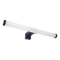 Iluminación LED para espejo de baño, 8 W, 230 V, 30 cm, IP44, negro