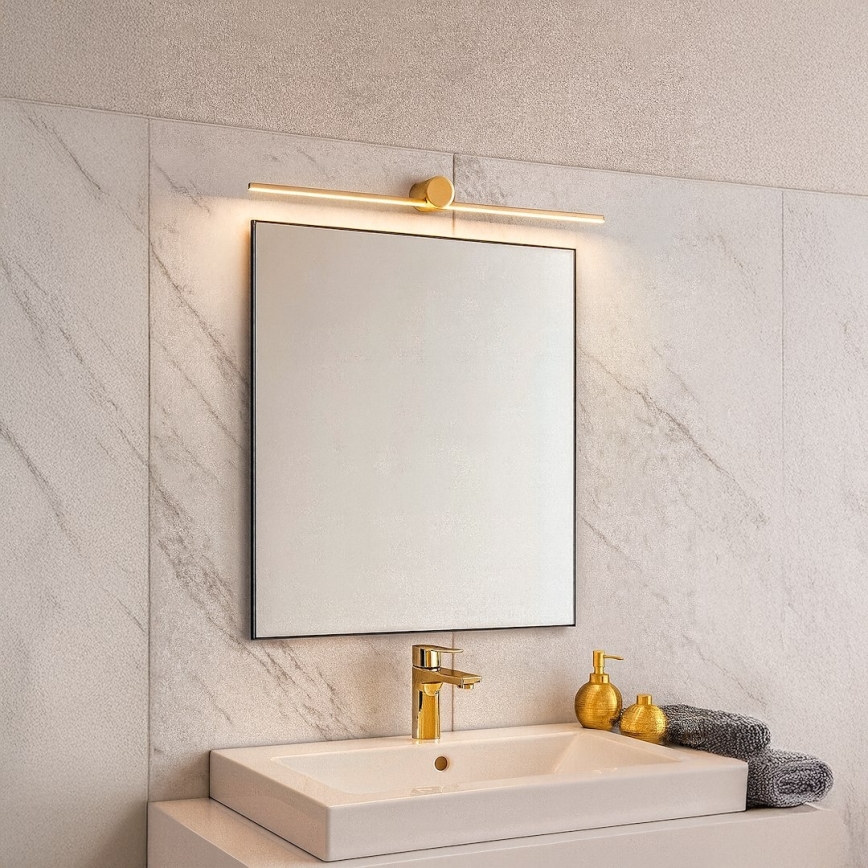 Iluminación LED para espejo de baño ARTIST LED/9W/230V 60 cm IP44 dorada