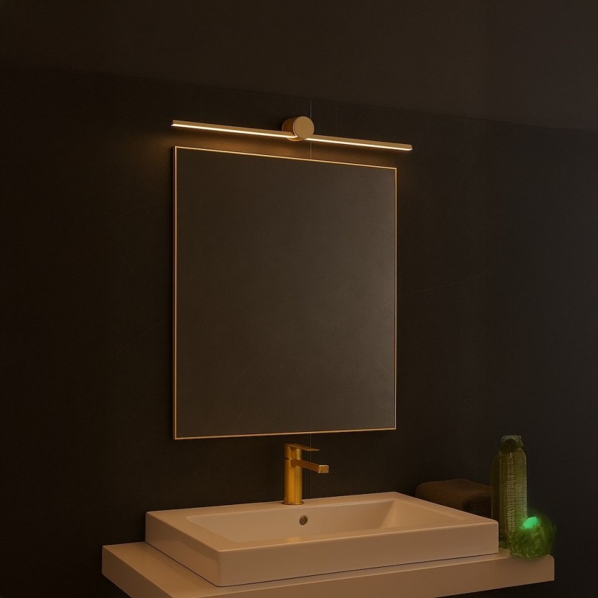 Iluminación LED para espejo de baño ARTIST LED/9W/230V 60 cm IP44 dorada