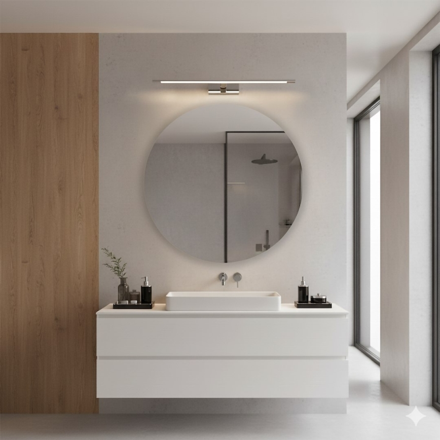 Iluminación LED para espejo de baño KLIMT LED/12W/230V 3000/4000/6000K 60 cm IP44 cromo brillante