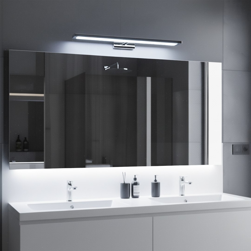 Iluminación LED para espejo de baño KLIMT LED/12W/230V 3000/4000/6000K 60 cm IP44 cromo brillante