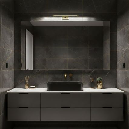 Iluminación LED para espejo de baño KLIMT LED/8W/230V 3000/4000/6000K 40 cm IP44 dorada