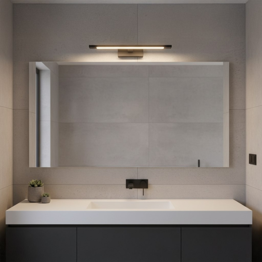 Aplique LED para espejo de baño KLIMT LED/8W/230V 3000/4000/6000K 40 cm IP44 negro