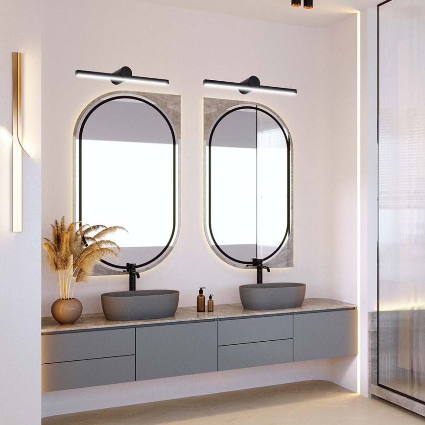 Iluminación LED para espejo de baño LED/10W/230V 4000K IP65 negro