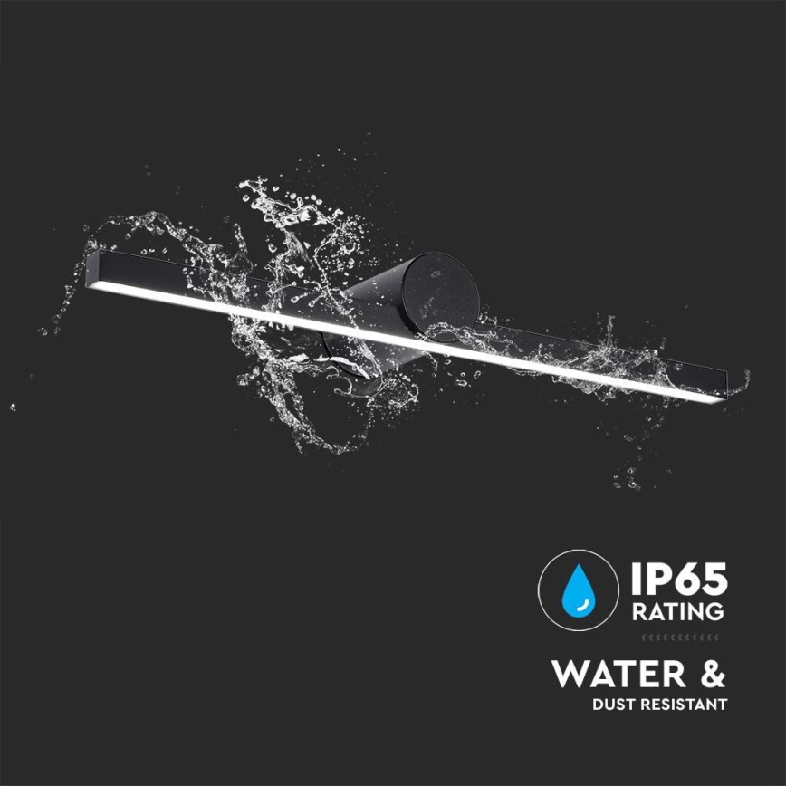 Iluminación LED para espejo de baño LED/10W/230V 4000K IP65 negro