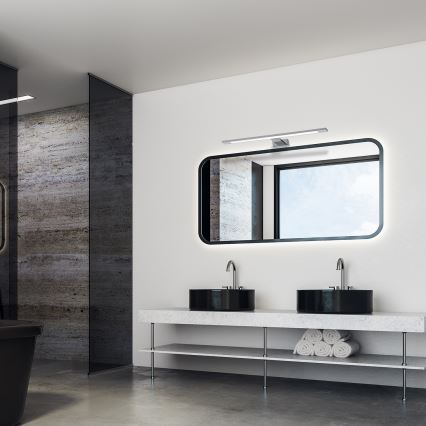 Iluminación LED para espejo de baño SHINE LED/12W/230V 60 cm IP44 cromado brillante