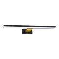 Iluminación LED para espejo de baño SHINE LED/13,8W/230V 60 cm IP44 negro/dorado