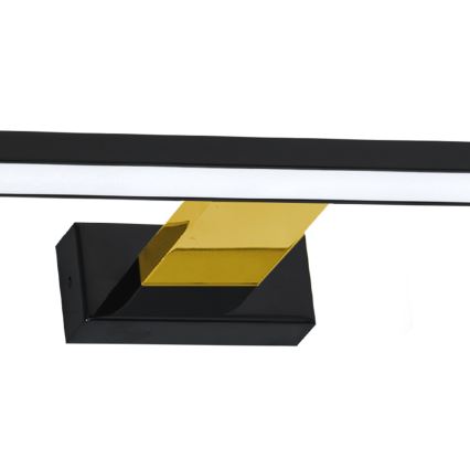Iluminación LED para espejo de baño SHINE LED/13,8W/230V 60 cm IP44 negro/dorado