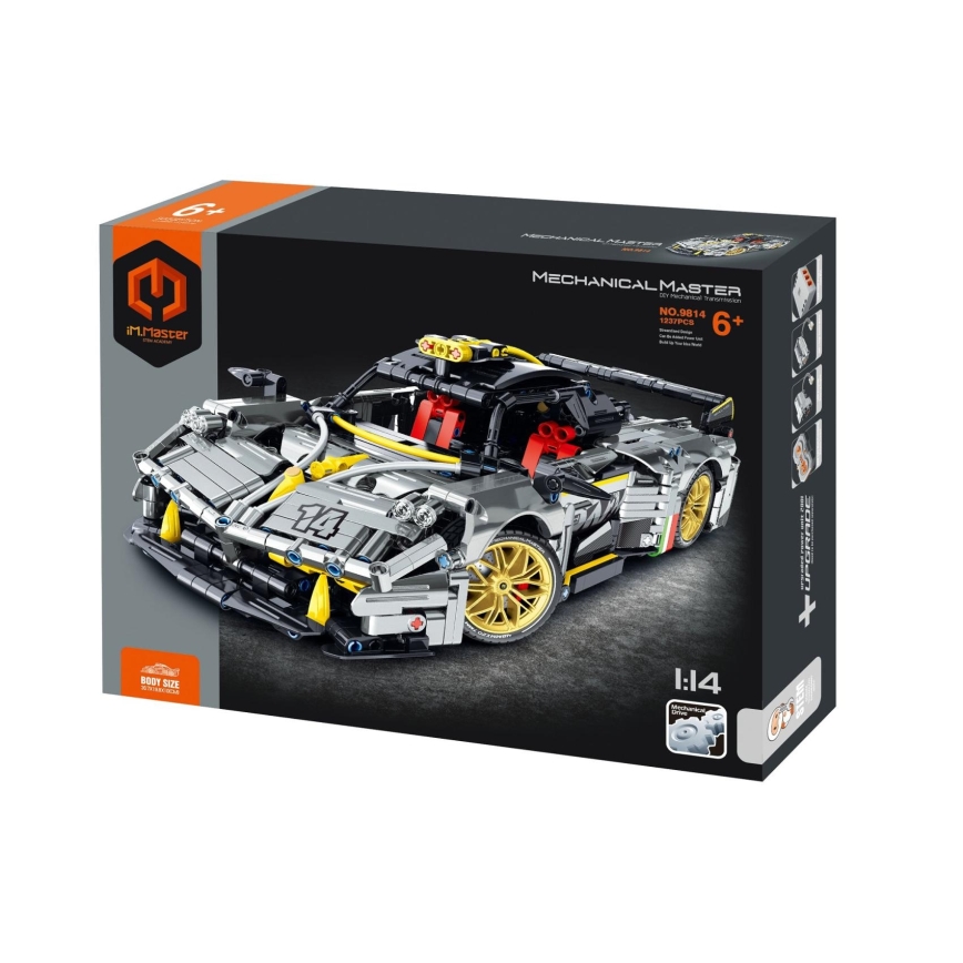 iM.Master - Kit de construcción de coche con propulsión mecánica, 1237 piezas