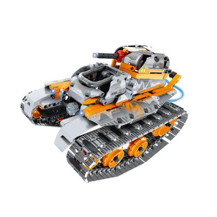 iM.Master - Kit de construcción tanque 4 en 1, 554 piezas, funciona con 2 pilas AA y mando a distancia