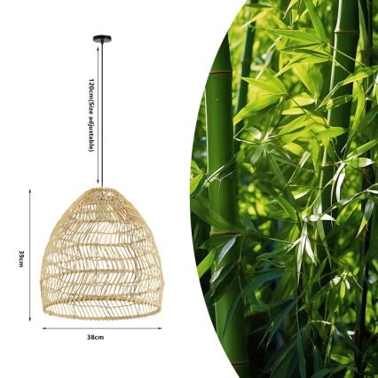 Lámpara colgante con cable BOHO DELICADO 1xE27/40W/230V Ø 38 cm