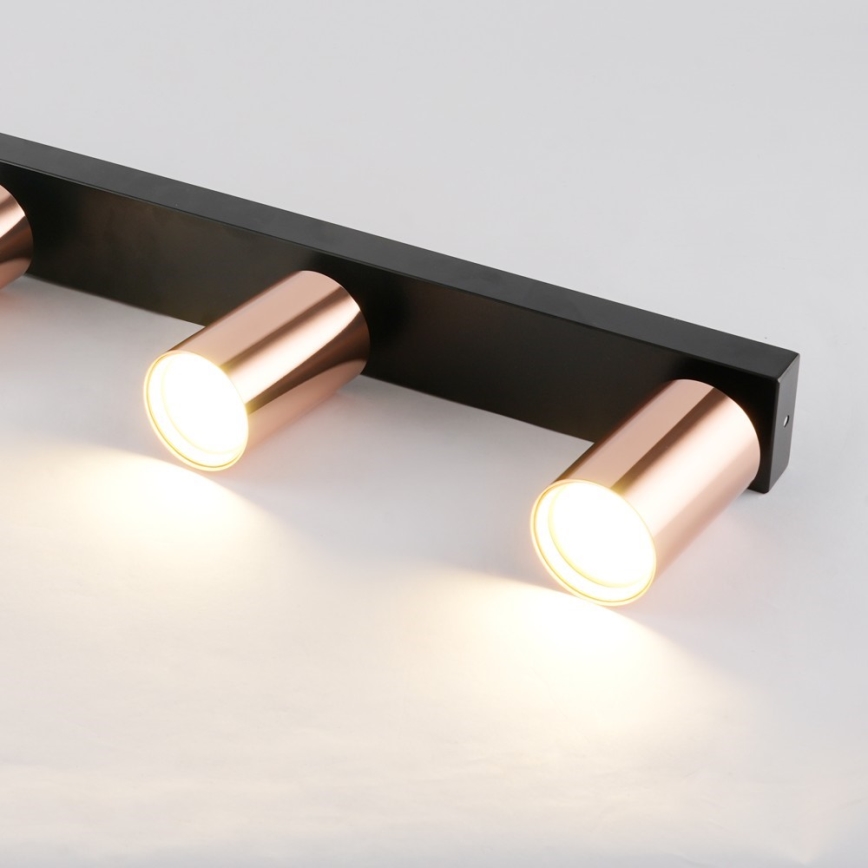Luminaria de focos PUNTO 4xGU10/9W/230V en oro rosa