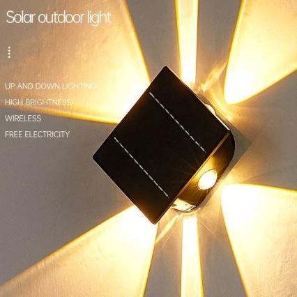 Aplique LED solar con sensor LED/2W/5V IP54 1300 mAh