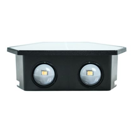 Lámpara de pared solar LED con sensor LED/2W/5V IP54 1300 mAh