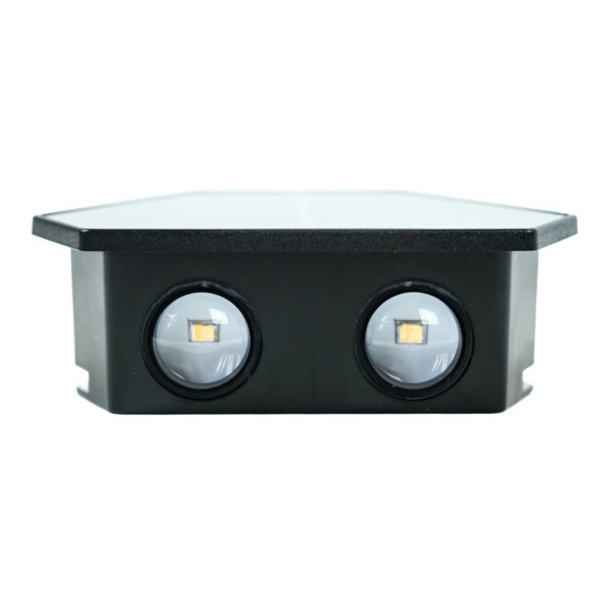 Lámpara de pared solar LED con sensor LED/2W/5V IP54 1300 mAh