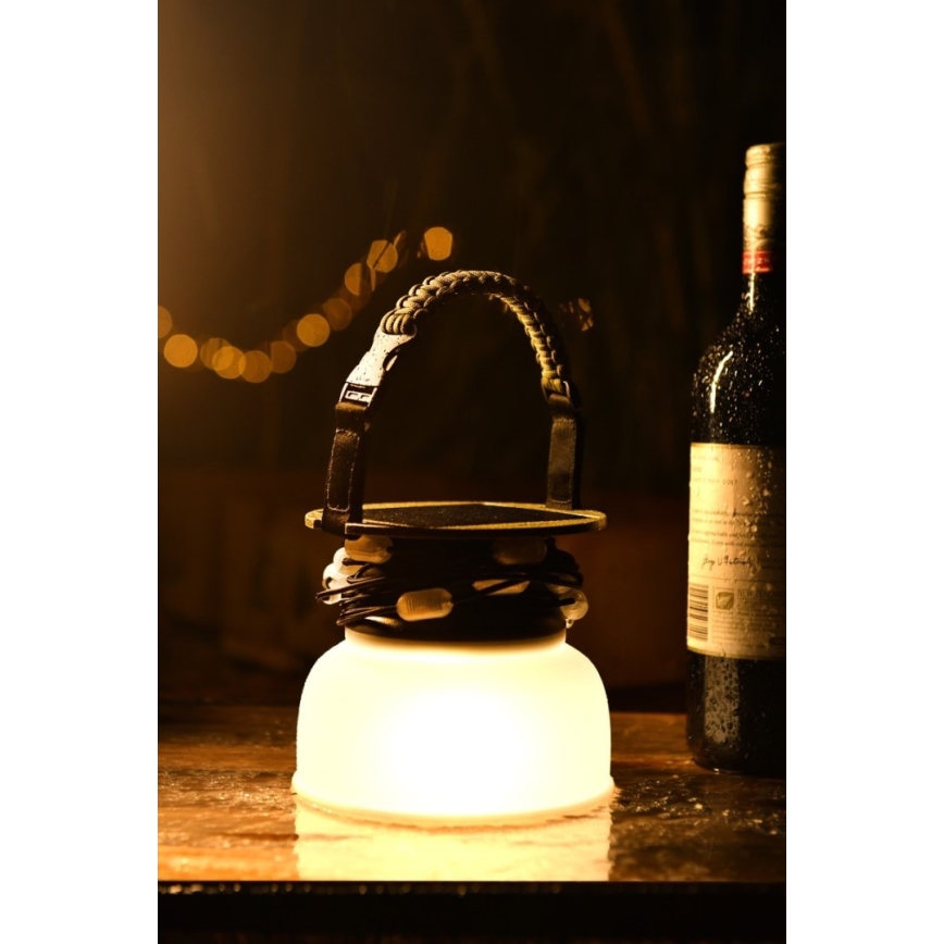 Lámpara portátil solar recargable LED RGB con cadena de luces LED/10W/5V 3600 mAh IP65 3600 mAh