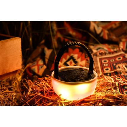 Lámpara portátil solar recargable LED RGB con cadena de luces LED/10W/5V 3600 mAh IP65 3600 mAh