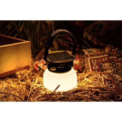 Lámpara portátil solar recargable LED RGB con cadena de luces LED/10W/5V 3600 mAh IP65 3600 mAh