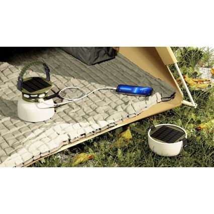 Lámpara portátil solar recargable LED RGB con cadena de luces LED/10W/5V 3600 mAh IP65 3600 mAh