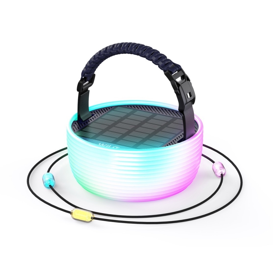 Lámpara portátil solar recargable LED RGB con cadena de luces LED/10W/5V 3600 mAh IP65 3600 mAh