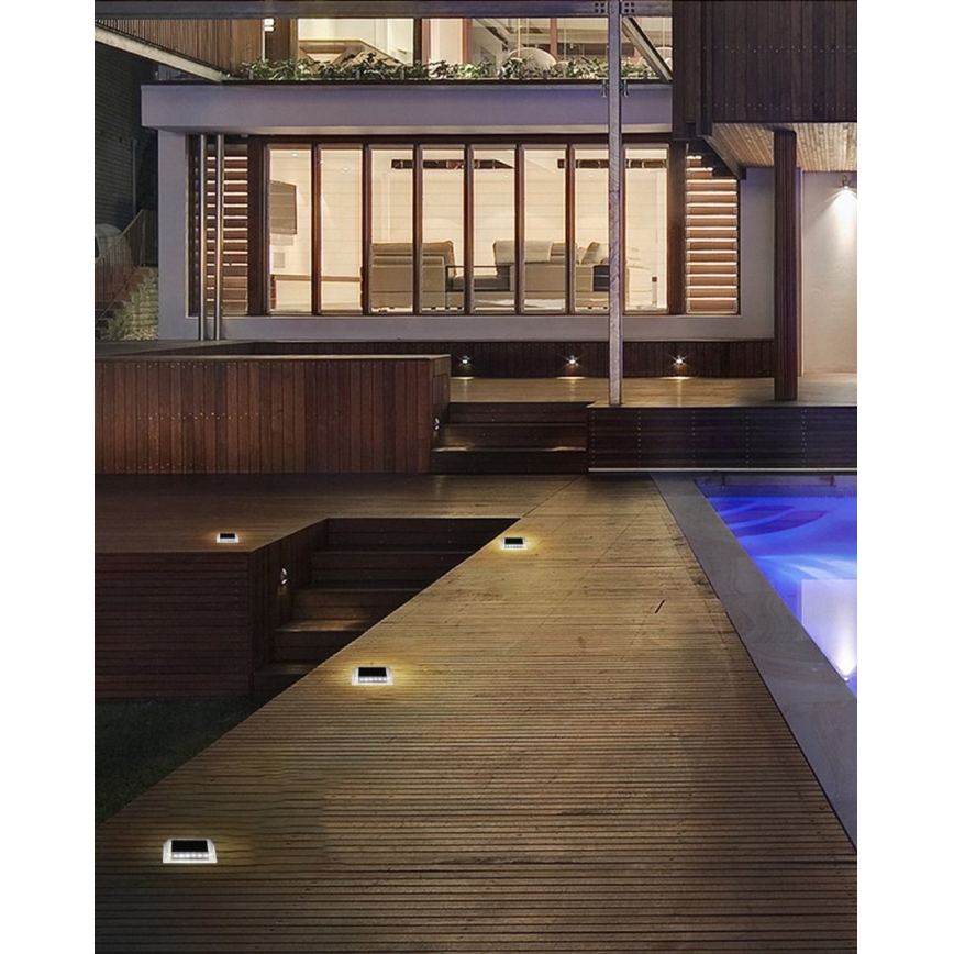 Iluminación solar LED exterior con sensor LED/0,03W/1,2V IP54 800 mAh