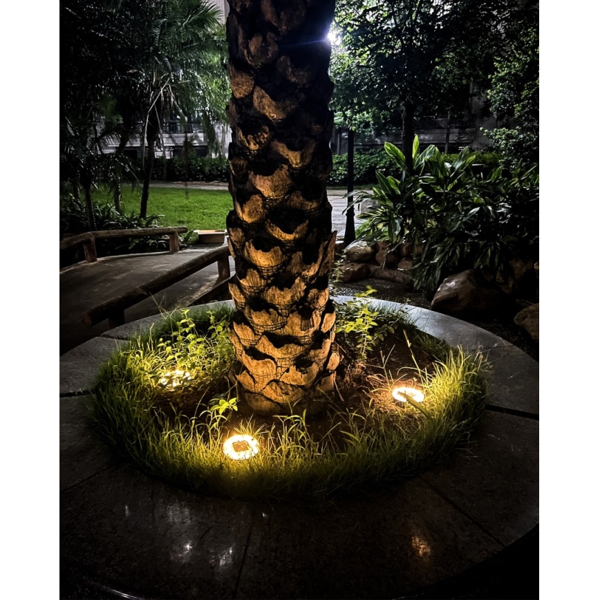 SET 4x Iluminación solar LED exterior con sensor LED/0,048W/2V IP68 600 mAh