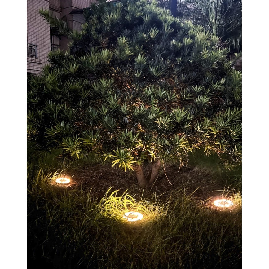 SET 4x Iluminación solar LED exterior con sensor LED/0,048W/2V IP68 600 mAh