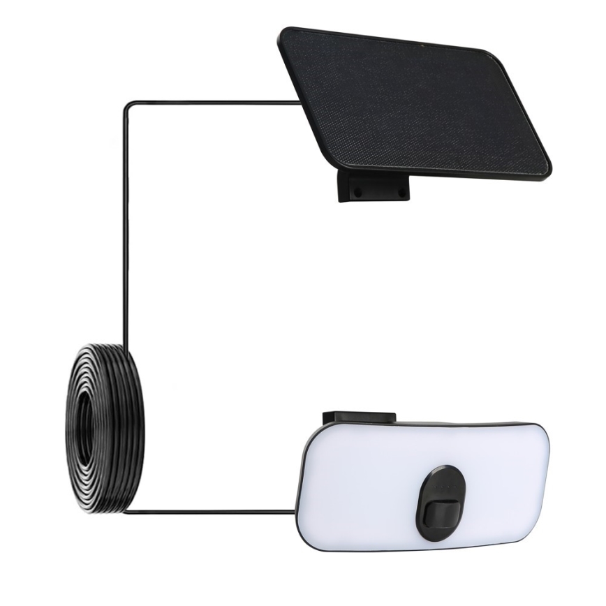 Lámpara de pared solar LED con sensor LED/13W/3,7V 4000K IP65 400 mAh