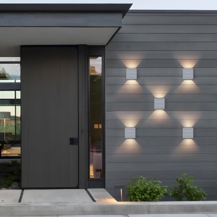 Aplique LED de pared para exterior LUXLINE 6W/230V 3000K IP54 blanco