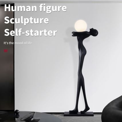 Lámpara de pie SILUETTE 1xE27/25W/230V 175 cm Human Woman