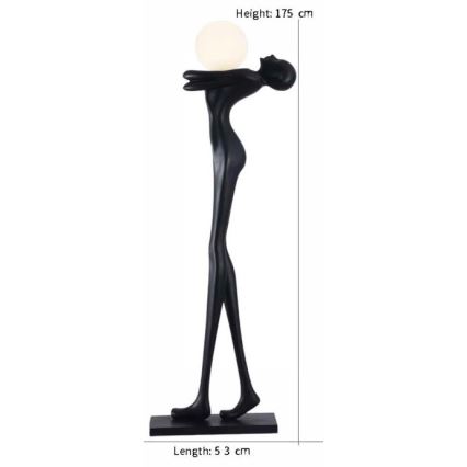 Lámpara de pie SILUETTE 1xE27/25W/230V 175 cm Human Woman