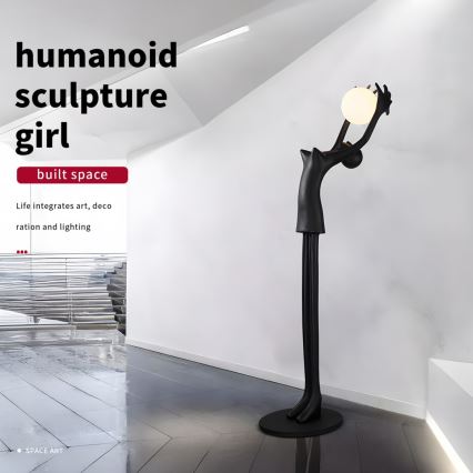 Lámpara de pie SILUETTE 1xE27/25W/230V 210 cm Human Girl