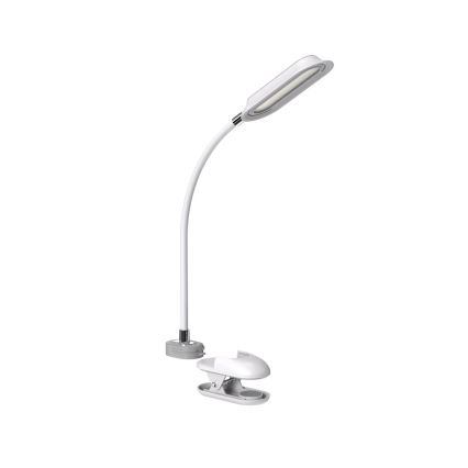 Lámpara de mesa regulable LED+CCT con pinza CLIP LED/7,5W/230V 3000/4200/5000K blanca