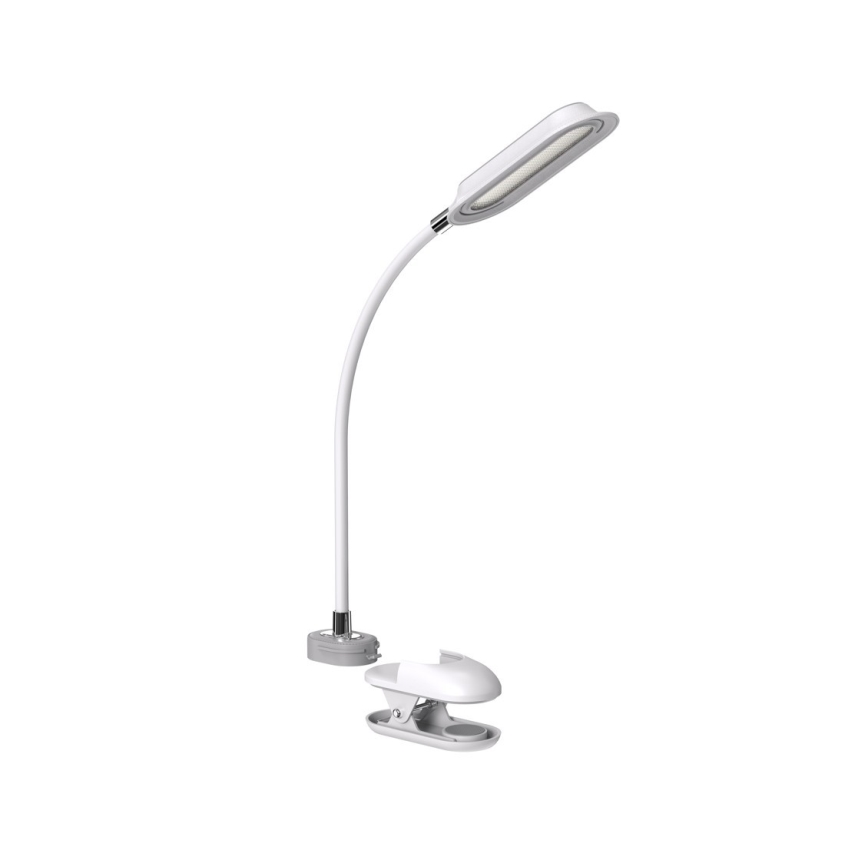 Lámpara de mesa regulable LED+CCT con pinza CLIP LED/7,5W/230V 3000/4200/5000K blanca