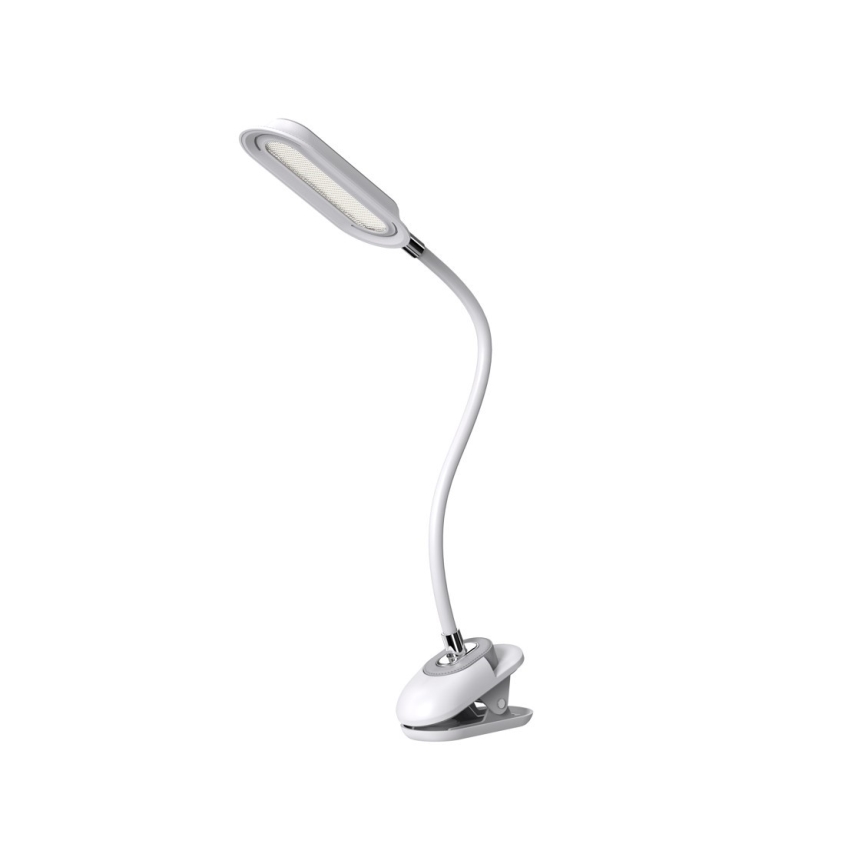 Lámpara de mesa regulable LED+CCT con pinza CLIP LED/7,5W/230V 3000/4200/5000K blanca
