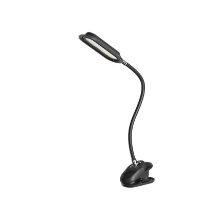 LED+CCT Lámpara de mesa regulable con pinza CLIP LED/7,5W/230V 3000/4200/5000K negra