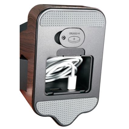 LED+CCT Lámpara de mesa regulable con carga inalámbrica QI IDEAL LED/8W/230V 2700/4000/5000K marrón