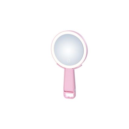 Immax 09102L - LED+CCT Espejo de maquillaje regulable SWEET LED/3W/5V rosa