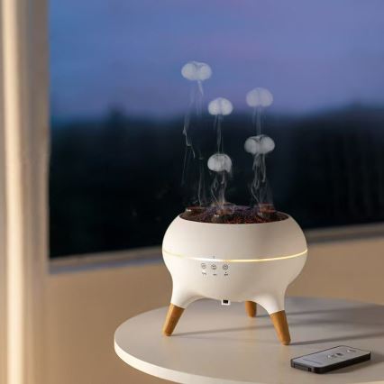 Immax 09104L - Difusor de aroma y humidificador de aire JELLYFISH LED/11W/5V