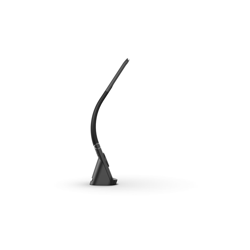 Lámpara de mesa LED regulable con carga inalámbrica MAGIC LED/5W/230V negra