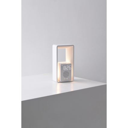 Lámpara de mesa LED con despertador y carga CALM LED/3,5W/5V
