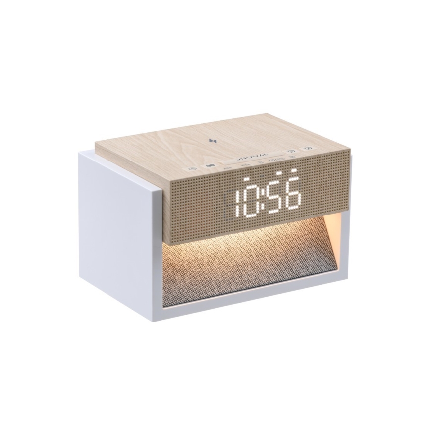 Lámpara de mesa LED con despertador y carga CALM LED/1,2W/5V