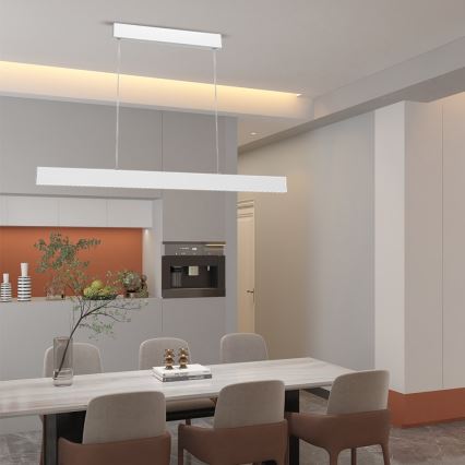 Immax NEO 07075L-LED Lámpara colgante regulable con cable LISTON blanca LED/18W/230V Tuya + mando a distancia