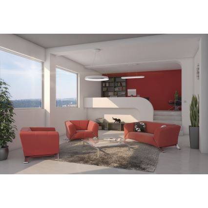 Immax NEO 07077L - Lámpara colgante LED regulable con cable HIPODROMO LED/66W/230V Tuya + mando a distancia