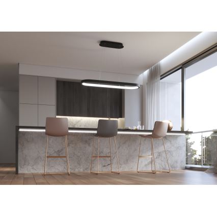 Immax NEO 07077L - Lámpara colgante LED regulable con cable HIPODROMO LED/66W/230V Tuya + mando a distancia