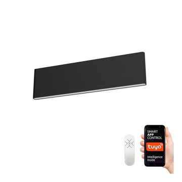 Immax NEO 07086L - Lámpara de pared LED regulable LISTON LED/8W/230V negra Tuya + mando a distancia