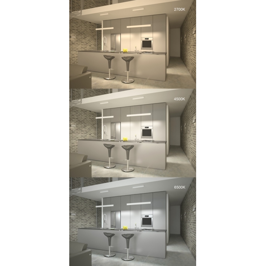 Immax NEO 07086L - Lámpara de pared LED regulable LISTON LED/8W/230V negra Tuya + mando a distancia