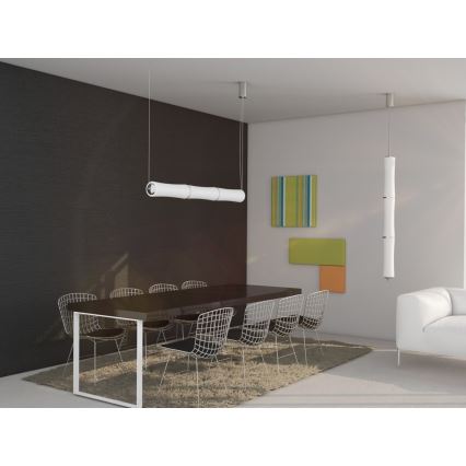 Immax NEO 07102L - Lámpara colgante LED regulable con cable BAMBOOS LED/30W/230V 90 cm Tuya + mando a distancia