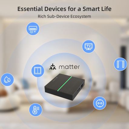 Immax NEO 07117-5 - Puente MATTER inteligente Zigbee 3.0 230V Wi-Fi